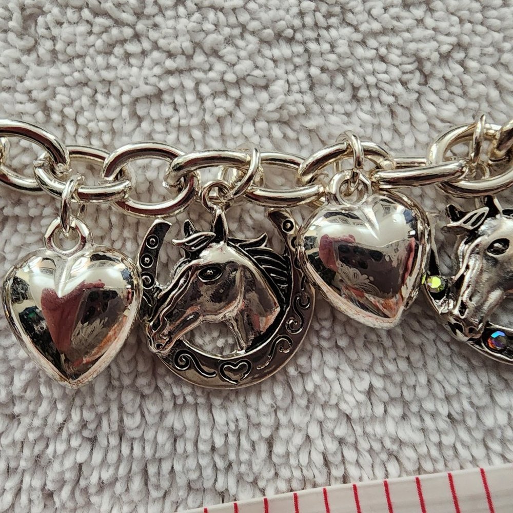 Horse & Heart Charm Bracelet